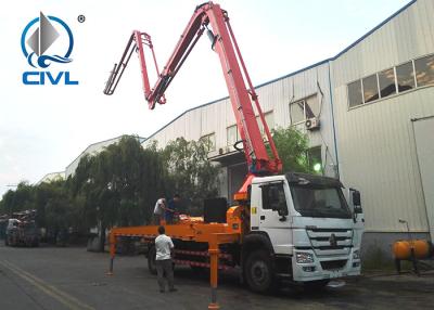 Chine Le transport de ciment de camion de pompe de ciment de 51 M troque 4 la production de ³ des bras 50m de sections, HB52B/HB52A-I à vendre