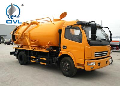 China 4X2 10cbm Sewage Suction Truck Tank Volume 10m3 / 10000L 160hp Euro 2 Standard for sale