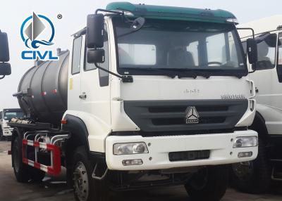 China caminhão de petroleiro novo da sução da água de esgoto do vácuo de HOWO 4x2 8M3 para o motor da venda 266hp à venda