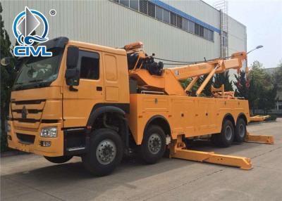 China SINOTRUK HOWO7 10 Tires 50T Road Wrecker Tow Truck  Recovery Truck 6x4 Tow Truck EuroII 371hp for sale