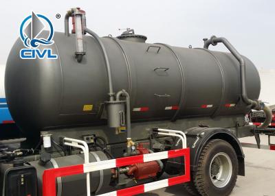 China 6 Cubic Meters Diesel Sewage Suction Truck with 5m Suction Depth 290HP for sale