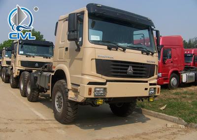 China SINOTRUK Howo 6X6 Prime Mover Truck in Black Sinotruk HOWO 371hp Prime Mover 6x6 Tractor truck for sale