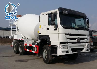 China White Concrete Mixing Equipment  Sinotruk 6M3 Mixer Tank Truck 6x4 White Color With Italy Pto for sale