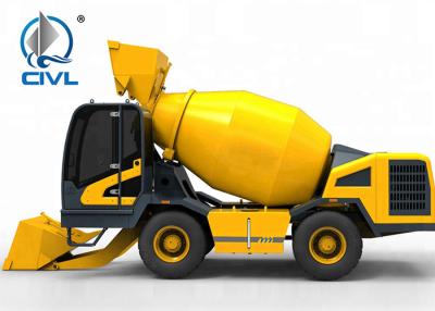 China 4 Cubic Meters Self Loading Concrete Mixing Equipment With New Condition Yellow Color for sale