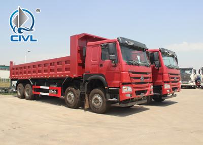 China 60 camión volquete resistente de la tonelada 371hp EuorII 8x4 con el taxi Howo Tipper Truck de Front Lift HW76 en venta