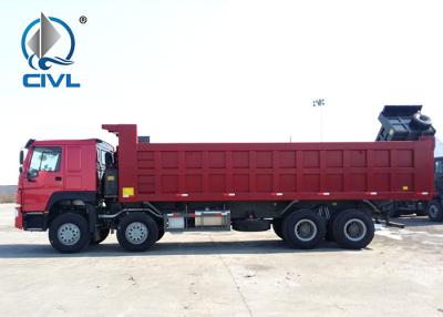 中国 12TIRES EUROIIの低い燃料消費料量の有効なダンプカーのダンプ トラック371HP 8x4 RHD 販売のため