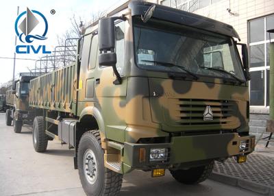 China Military 4 X 4 Heavy Cargo Trucks All Wheel Drive With EURO III Emission Standard ArmyGreen Colour for sale