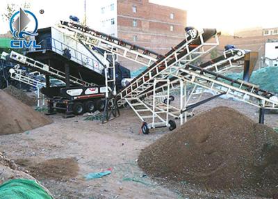 China 3 Screen Layers Mobile Crushing Plant Crawler Vibrating Screen Mobile Crushing Station for sale