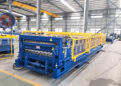 China 380V 1220mm PPGL Steel Tile Forming Machine PLC for sale