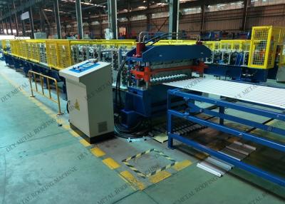 China High Speed PPGI Plc Metal Roofing Equipment Automatic Hydraulic Cutting for sale