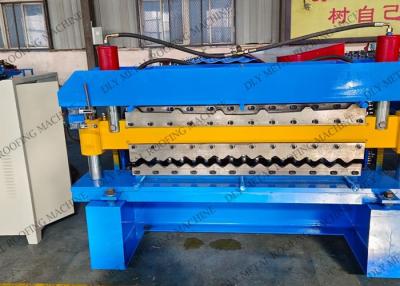 中国 9m 480v Tile Forming Corrugated Panel Roll Forming Machine Electric 販売のため
