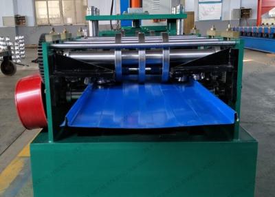 China 380V Snap Lock Roof Panel Machine 5.5KW Click Steel Standing Seam Machine For Wall for sale
