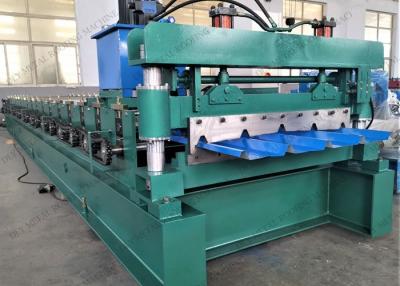 China 1250mm Corrugated Roof Panel Roll Forming Machine 10kw Metal Roof Machine for sale
