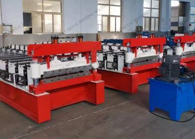 China Q235 Glazed Roof Tile Roll Forming Machine PLC Sheet Metal Forming Machine for sale