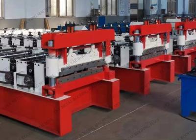 China Galvanized Coil 0.8mm Trapezoidal Roll Forming Machine 4m/Min for sale
