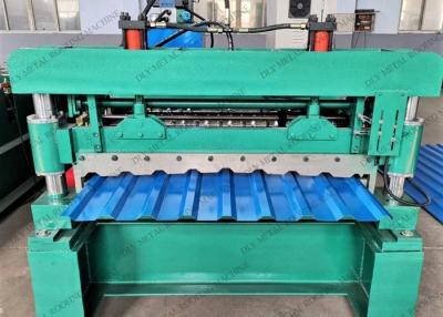 China 10kw Trapezoidal Roll Forming Machine 1250mm Tin Sheet Making Machine for sale
