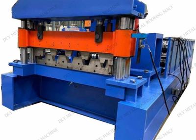 China Automatic GI Steel Decking Floor Roll Forming Machine 380V PLC for sale
