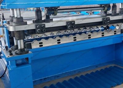 China A folha do telhado do metal do PLC de 10 Ton Corrugated Sheet Forming Machine rola anterior à venda