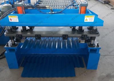 China Hydraulic Cutting 3P Corrugated Roofing Machine 6000mm Roof Tile Roll Former for sale