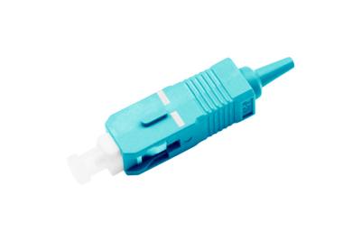 China Aqua OM3 Simplex Fiber Connector Single Mode SC Connector With FTTH for sale