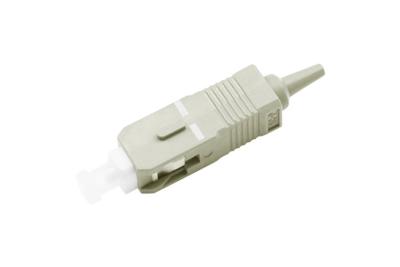 China SC UPC Multimode Simplex Fiber Optic Connector 0.9mm With Beige Color for sale