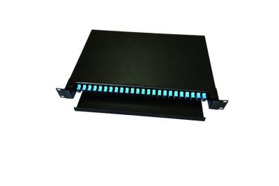 China 1.2mm Thick Fiber Termination Box Patch Panel ODF For SC 24 Core Pigtail for sale