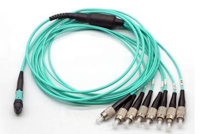 China Conectores del ST del SC LC FC del cable del Fanout MPO MTP del SM milímetro OM3 OM4 OS2 en venta