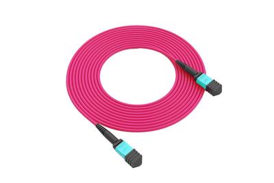 Китай Гибкий провод оптического волокна режима высокоскоростного MPO MTP кабеля OM3 OM4 Multi продается