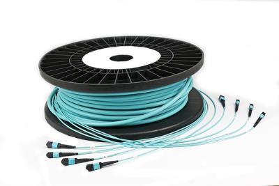 China Data Center Fiber Optic MTP MPO Cable Duplex LC MPO Fanout Cable for sale