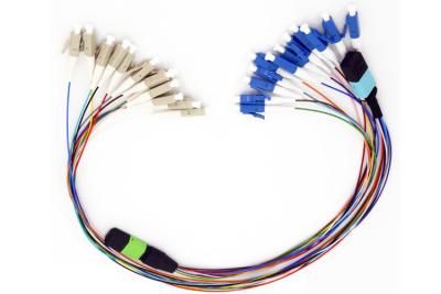 Chine estimations de veste de PVC LSZH Hytrel de câble de correction de fibre de 12F MTP MPO à vendre