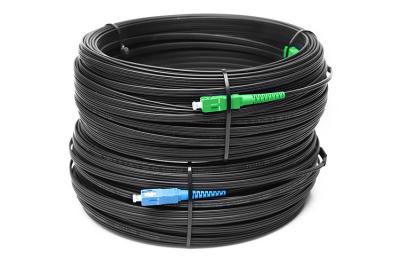 China FTTH SC SC APC UPC Optic Fiber Patch Cord 9/125 SM SX Black Outdoor Patch Cord for sale