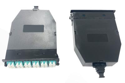China Multimode 24 Port Fiber Optic MPO Cassette MPO Fiber Patch Panel Cassette for sale