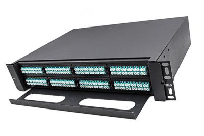 China FTTH 1U 19 Rack Enclosure 144 Core MPO MTP Patch Panels ODF With Data Center for sale