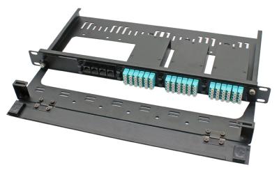 Китай 1U 19 пульт временных соединительных кабелей держателя шкафа ядров MPO MTP дюйма 96 для центра данных продается