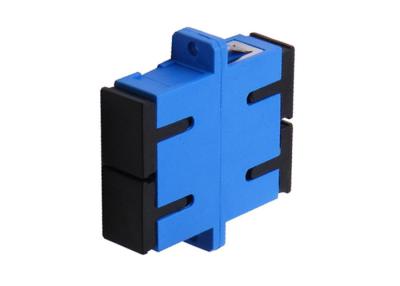 China SC To SC Fiber Optic Adapter SM Duplex Low Insertion Loss Blue for sale