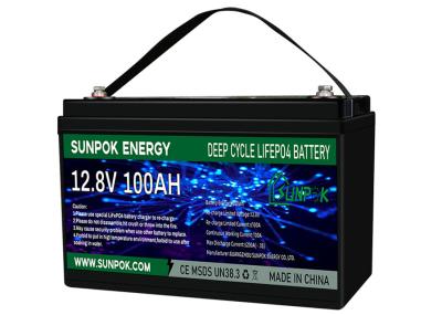 China 100Ah 12 Volt-tiefe Zyklus-Marine Battery Lithium Bluetooth Trollings-Bewegungsbatterie zu verkaufen