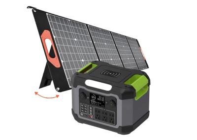 China Outdoor Camping 1200W 500w Solar Generator Solar Charging Portable Power Station for sale
