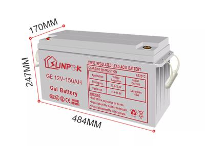 China 12v deep cycle gel battery	: Longer Lifespan for Solar Energy Storage 12v gel battery à venda