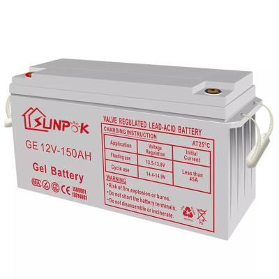 China Subpok Rechargeable Deep Cycle Solar Gel Battery 12v 250ah 200ah 100ah Deep Cycle Gel Battery for sale
