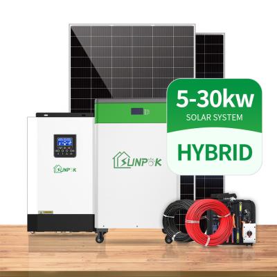 China MPPT Solar Inverter Power System 3000W 5000W 8000W 10000W  Hybrid Inverter With Lithium Ion Battery for sale