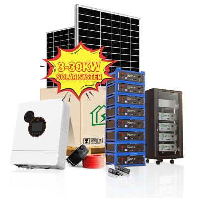 China Sunpok complete off grid solar kit 3Kw 5KW 10kw 15KW 20kw 30kw complete off grid power systems for sale