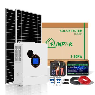 China Sunpok household solar power systems renewable energy solar 3KW 5KW 10KW solar power supply en venta