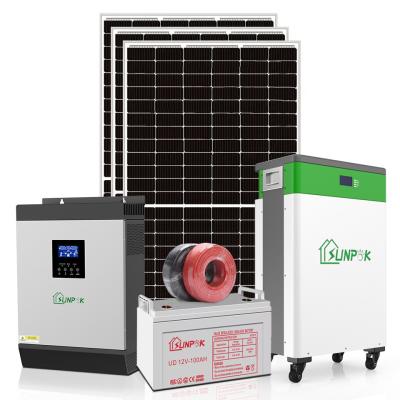 China Sunpok home solar system 10kw solar powered homes 1KW 3KW 5KW 10KW residential solar installation for sale