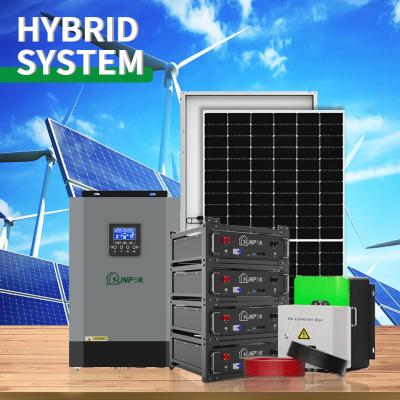 China Sunpok hybrid solar system 1 kw 2 kw 2kw 10kw hybrid solar system for sale
