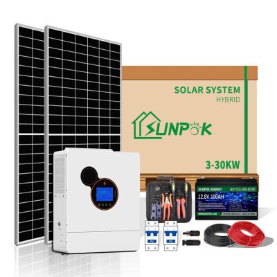 China Smart Hybrid Solar Inverter System 10Kw 15Kw 20KW Off Grid Residential Solar Power Systems en venta