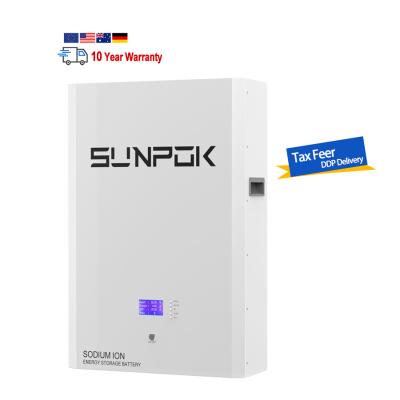 China UN38.3 Wall Mounted Sodium Ion Battery High Safety With 20 Years Life Span for sale