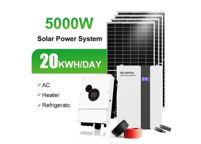 Chine Systèmes solaires photovoltaïques montés au sol 1000Ah Système de montage au sol Sunpok à vendre