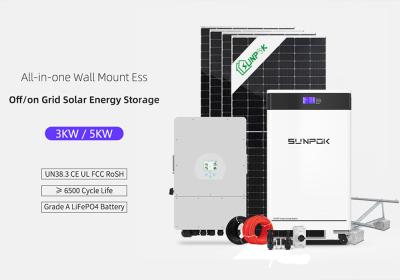 China solar battery Photovoltaic Kit  6Kw 10Kw 12Kw Battery Pack Solar Energy Hybrid Complete System For Residential for sale