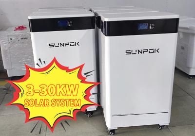 China hybrid solar power systems 30kw 20kw 10kw Energy Storage Systems 3 Phase 40kwh Lithium Battery solar system for sale