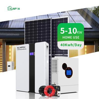 China Solar Power System Commercial Industrial Home 5kw 10kw 20kw 30kw Solar System for sale